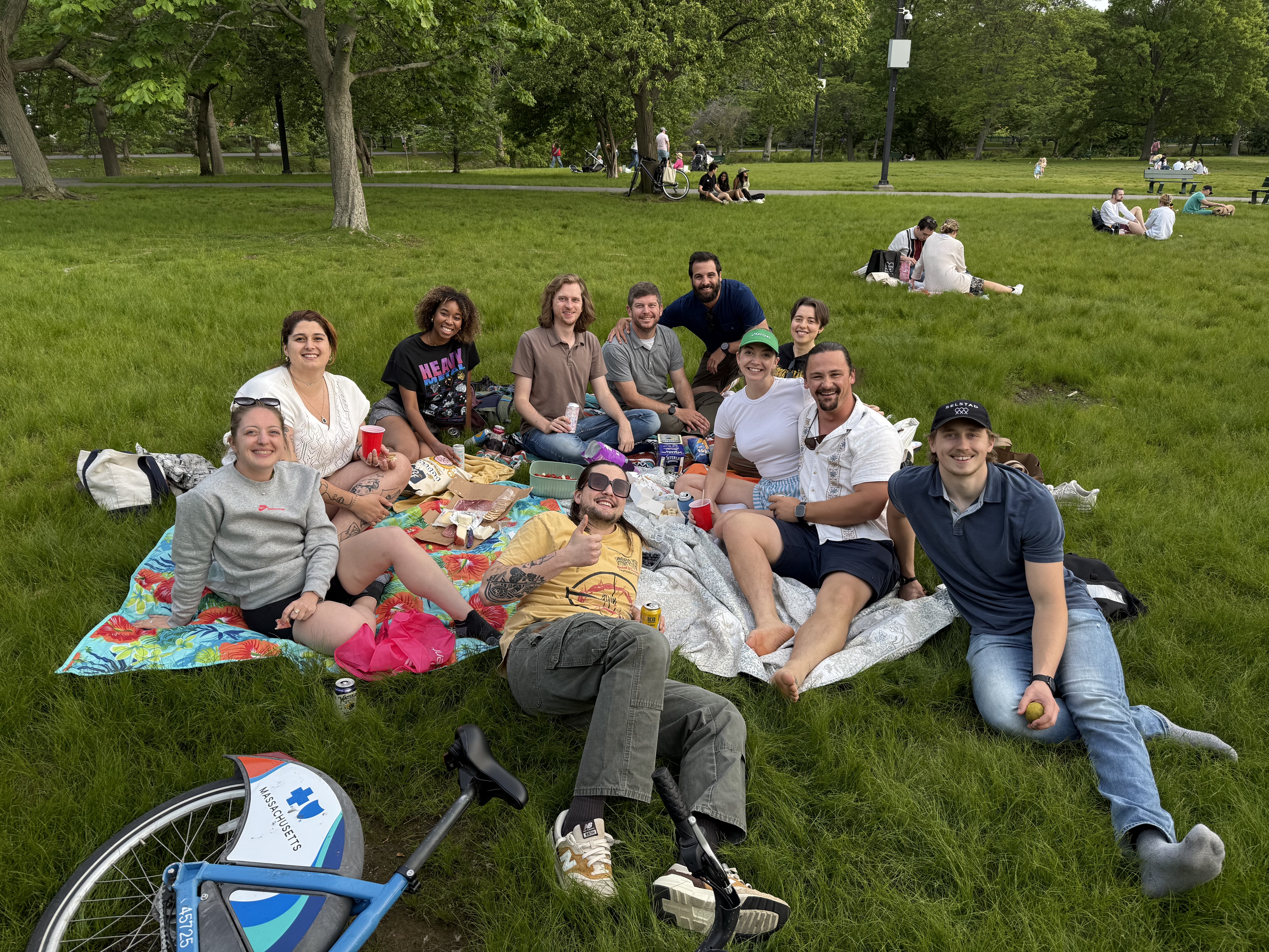 A summer picnic on the Esplanade